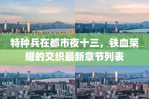 特種兵在都市夜十三，鐵血榮耀的交織最新章節列表
