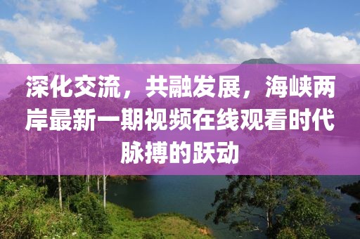 深化交流，共融發(fā)展，海峽兩岸最新一期視頻在線(xiàn)觀(guān)看時(shí)代脈搏的躍動(dòng)