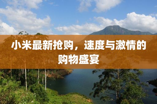 小米最新?lián)屬?，速度與激情的購物盛宴
