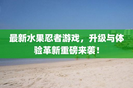 最新水果忍者游戲，升級與體驗革新重磅來(lái)襲！