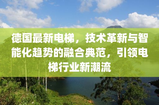 德國最新電梯，技術(shù)革新與智能化趨勢的融合典范，引領(lǐng)電梯行業(yè)新潮流