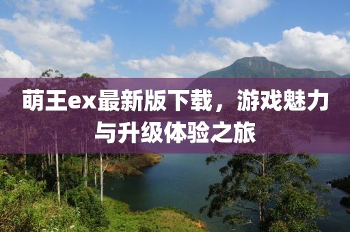 萌王ex最新版下載，游戲魅力與升級體驗之旅
