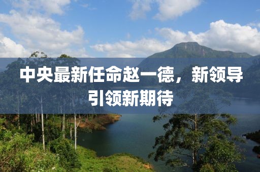 中央最新任命趙一德，新領(lǐng)導引領(lǐng)新期待