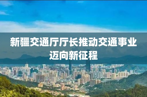 新疆交通廳廳長(cháng)推動(dòng)交通事業(yè)邁向新征程