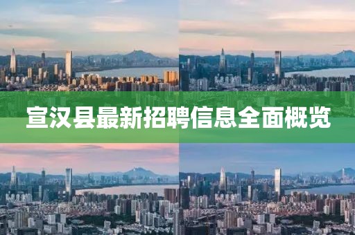 宣漢縣最新招聘信息全面概覽