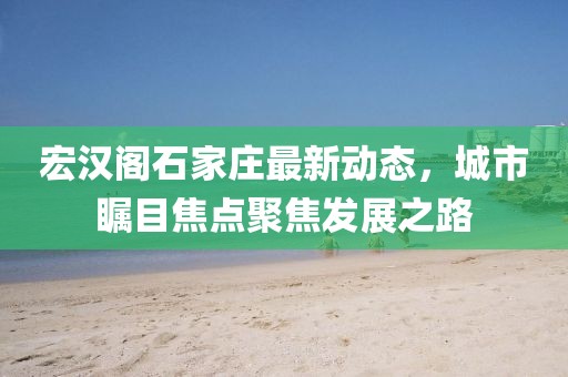 宏漢閣石家莊最新動(dòng)態(tài)，城市矚目焦點(diǎn)聚焦發(fā)展之路