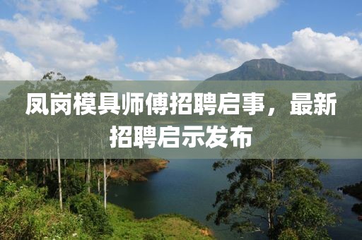鳳崗模具師傅招聘啟事，最新招聘啟示發(fā)布