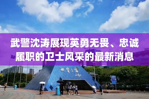 武警沈濤展現英勇無(wú)畏、忠誠履職的衛士風(fēng)采的最新消息