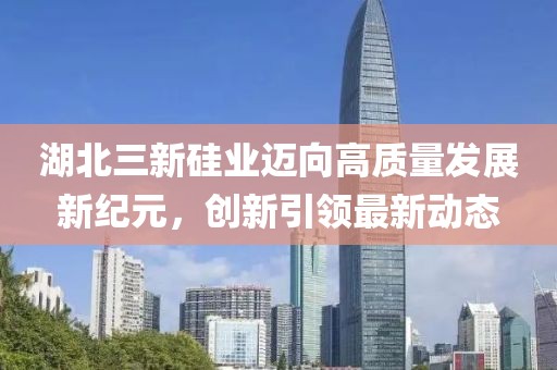 湖北三新硅業(yè)邁向高質(zhì)量發(fā)展新紀元，創(chuàng  )新引領(lǐng)最新動(dòng)態(tài)