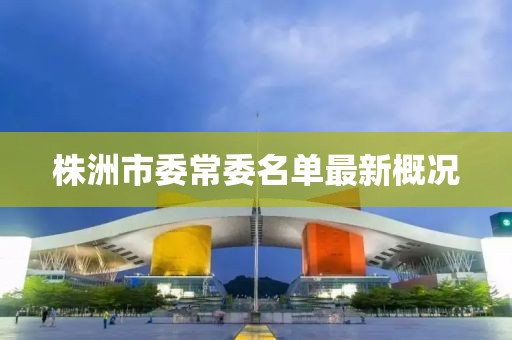 株洲市委常委名單最新概況