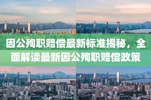 因公殉職賠償最新標準揭秘，全面解讀最新因公殉職賠償政策