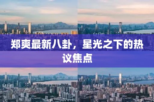 鄭爽最新八卦，星光之下的熱議焦點(diǎn)