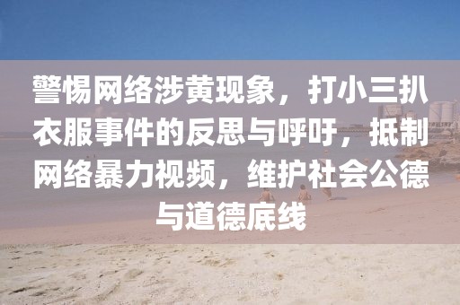 警惕網(wǎng)絡(luò )涉黃現象，打小三扒衣服事件的反思與呼吁，抵制網(wǎng)絡(luò )暴力視頻，維護社會(huì )公德與道德底線(xiàn)