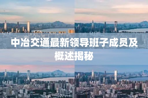 中冶交通最新領(lǐng)導班子成員及概述揭秘