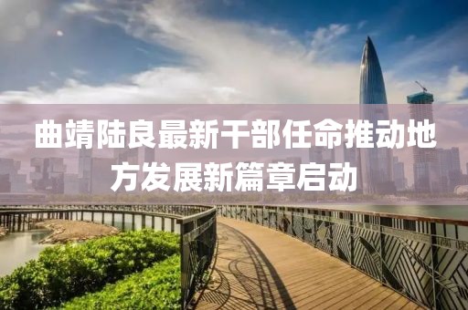 曲靖陸良最新干部任命推動(dòng)地方發(fā)展新篇章啟動(dòng)