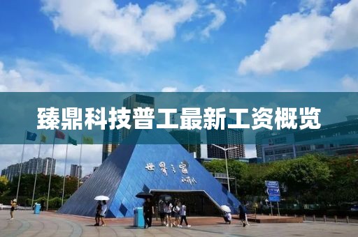 臻鼎科技普工最新工資概覽