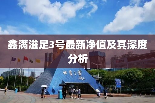 鑫滿(mǎn)溢足3號最新凈值及其深度分析