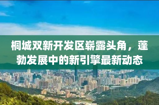 桐城雙新開(kāi)發(fā)區嶄露頭角，蓬勃發(fā)展中的新引擎最新動(dòng)態(tài)