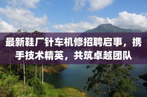 最新鞋廠(chǎng)針車(chē)機修招聘啟事，攜手技術(shù)精英，共筑卓越團隊
