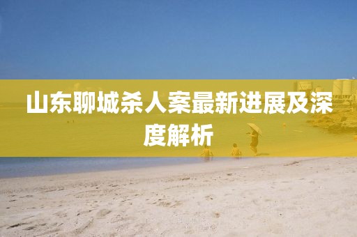 山東聊城殺人案最新進(jìn)展及深度解析